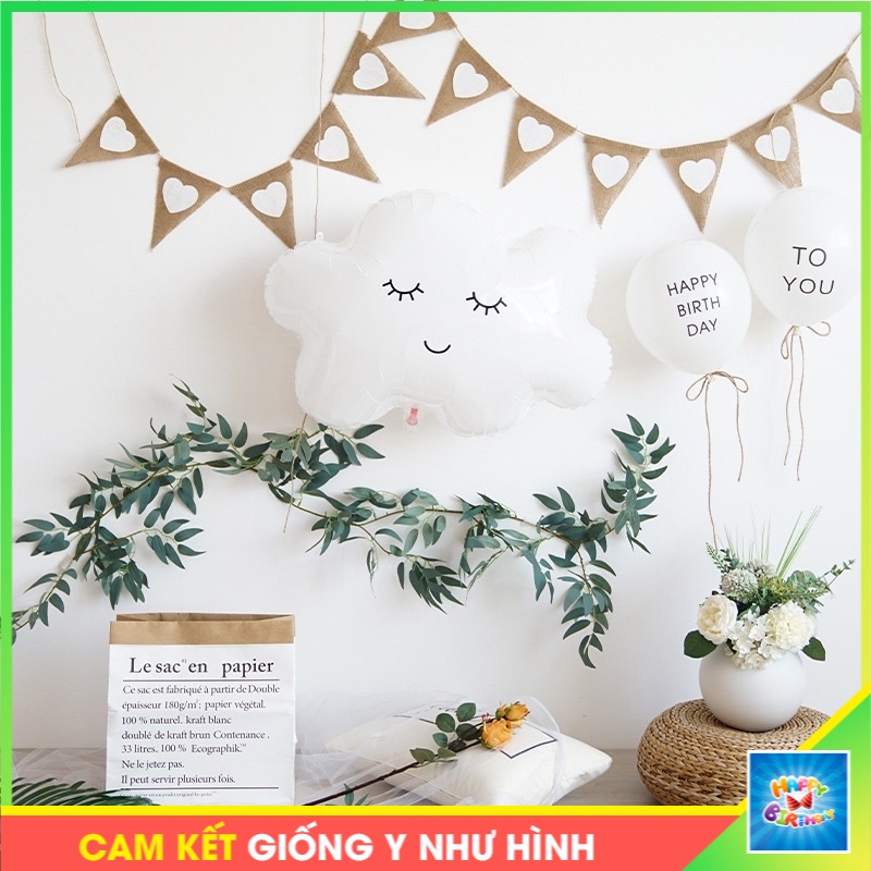 Set trang trí sinh nhật Hàn Quốc đơn giản tại nhà [TẶNG BƠM + KEO DÁN]