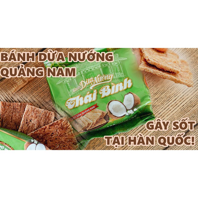 Quận 10 - Bánh Dừa Nướng Đặc Sản Quảng Nam Hiệu Thái Bình Bịch 12 Gói Nhỏ