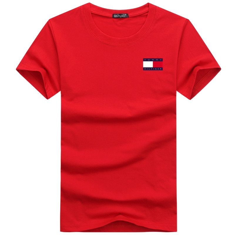 Áo Thun Tay Ngắn Cổ Tròn Dáng Rộng Vải Cotton In Chữ Nhiều Màu Sắc Thời Trang Cho Cặp Đôi S~5XL