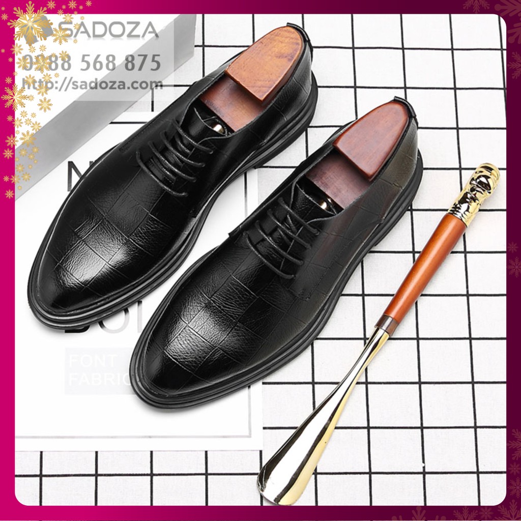 Giày Da Nam - FREESHIP - Giày Nam Công Sở Quý Ông Hiện Đại GD90 | BigBuy360 - bigbuy360.vn