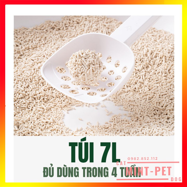 [Mã PET50 giảm 10% - tối đa 50K đơn 250K] Cát Vệ Sinh Đậu Nành Cho Mèo - Cát Mèo Tofu Xả Được Trong Toilet #MintPet