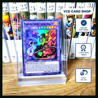Thẻ bài yugioh chính hãng Starving Venom Fusion Dragon – Super Rare