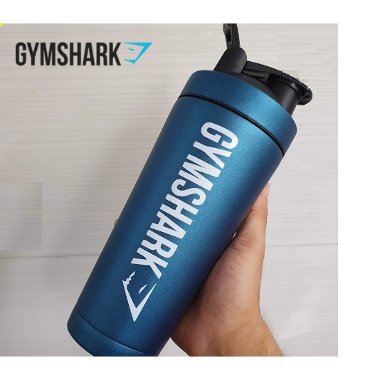 STAINLESS SHAKER GYMSHARK - Bình lắc Kim loại siêu bền Gym shark