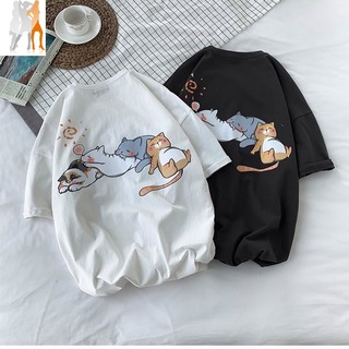 Áo thun unisex form rộng tay lỡ phong cách Hàn Quốc - Trùm Chuyên Sỉ Thời Trang - 21072020711