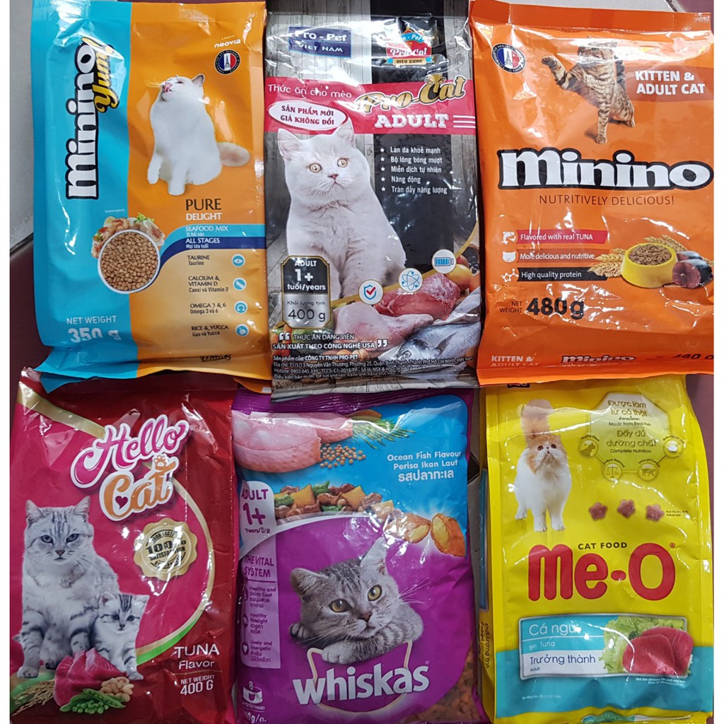 Combo 6 gói hạt cho mèo