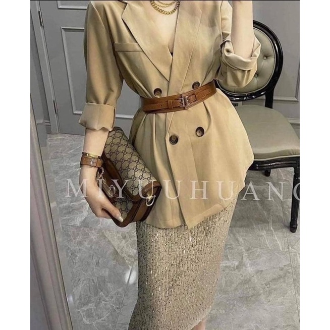 Đai váy bản vừa