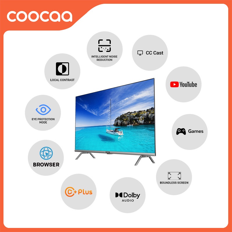 Smart TV HD Coocaa 32 Inch Wifi - Model 32S3U - Miễn phí lắp đặt