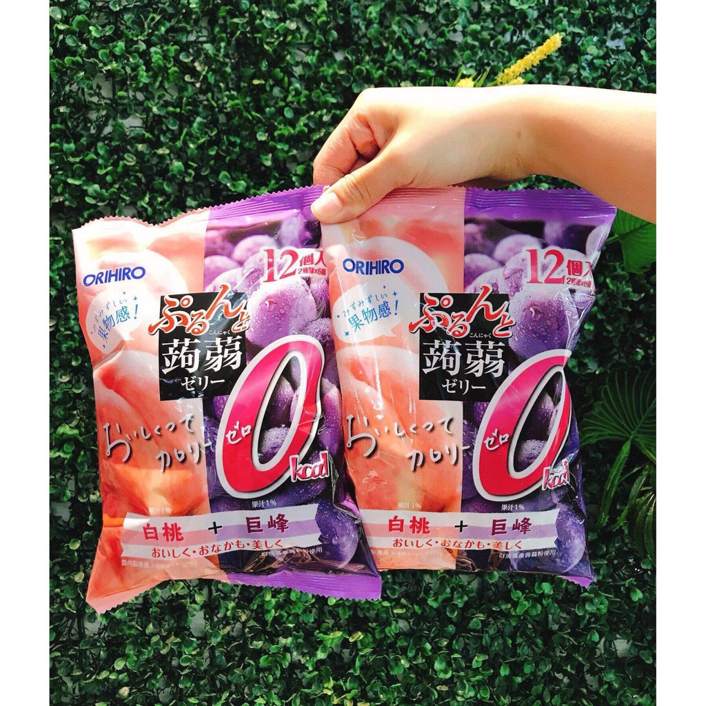 Thạch Hoa Quả Orihiro Nhiều Vị 240g (20g x 12) Nhật Bản