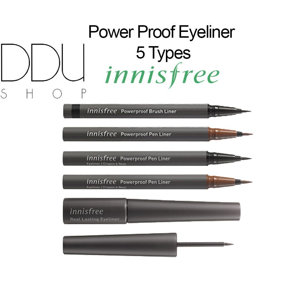 [Hàng mới về] Bút kẻ mắt Innisfree PowerProof 5 kiểu tùy chọn dành cho trang điểm | BigBuy360 - bigbuy360.vn