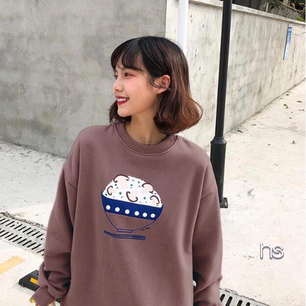 Áo Nỉ Áo Sweater Hình Đồ Ăn Dễ Thương Bơ Store
