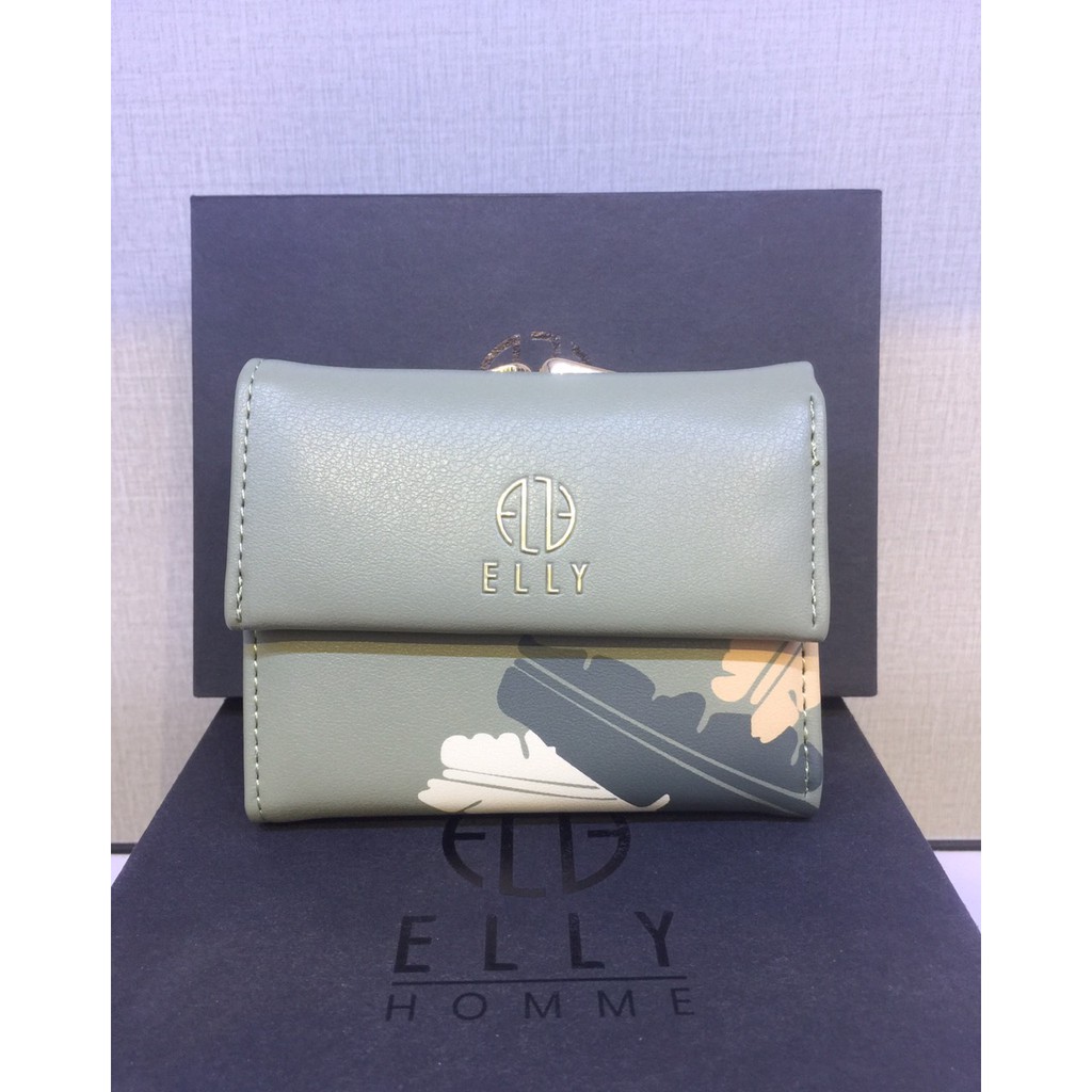 Ví nữ cầm tay thời trang cao cấp ELLY xanh , đen, hồng phong cách trẻ trung hiện đại bảo hành 3 tháng – EVH75