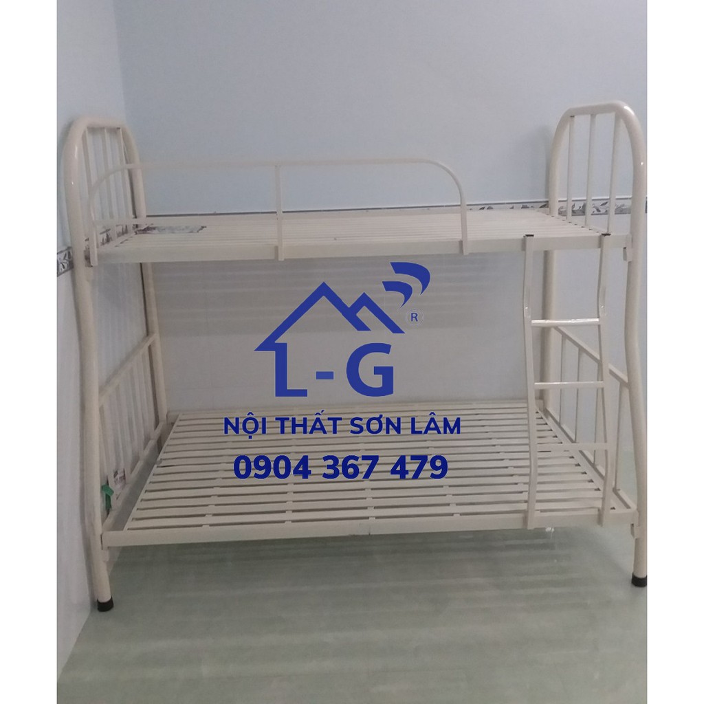 Giường tầng sắt người lớn 1m4 x 1m6 giá rẻ freeship