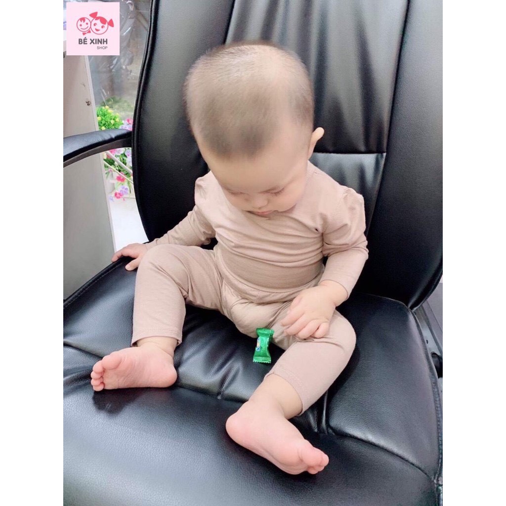 Minky mom đồ bộ dài tay cho bé gái bé trai trẻ em [XÃ HÀNG] bộ Minky mom chính hãng thun lạnh DÀI TAY CẠP CAO cho bé gái