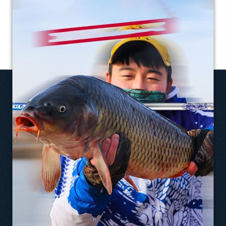 Cần câu tay Thần Long 6H phân bổ lực 19 chất liệu carbon phôi dày CD33 _ Đồ câu Phía bắc