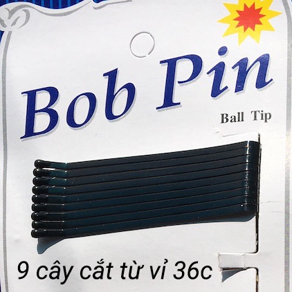 Kẹp tăm màu đen an toàn - gim / ghim tăm bob pin KT35