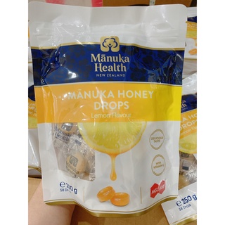 Kẹo ngậm mật ong manuka honey drops lemon flavour mgo 400+