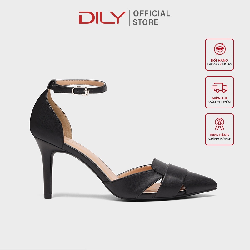 Giày Cao Gót DILY Mũi Bít Độc Lạ Cao 7cm_AA0266