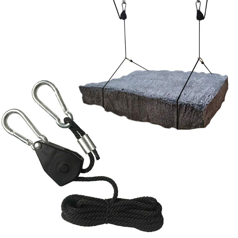 ✿ Set 2 Dây Ròng Rọc 1/8&quot; 150lb Chuyên Dụng Cho Hoạt Động Leo Núi Cắm Trại