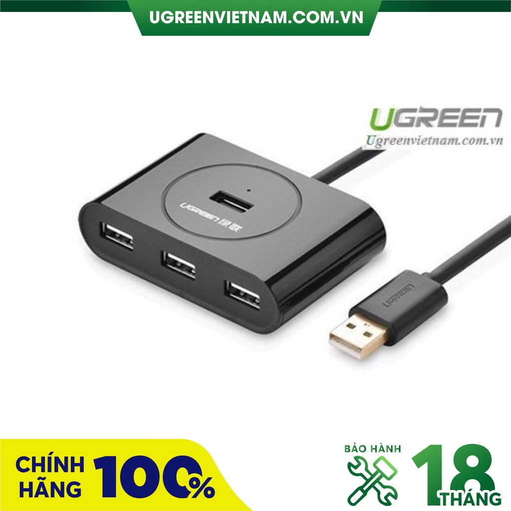 Bộ chia cổng USB 2.0 ra 4 cổng dài 10m chính hãng Ugreen 20217