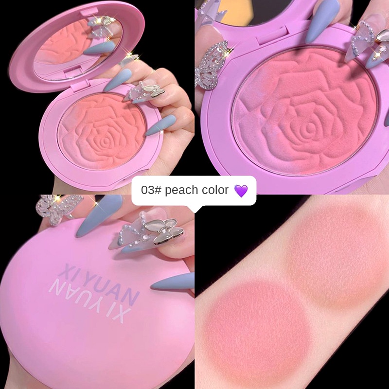 Phấn Má Hồng Màu Sắc Tuyến Tính Trang Điểm Tự Nhiên Lâu Trôi Không Thấm Nước