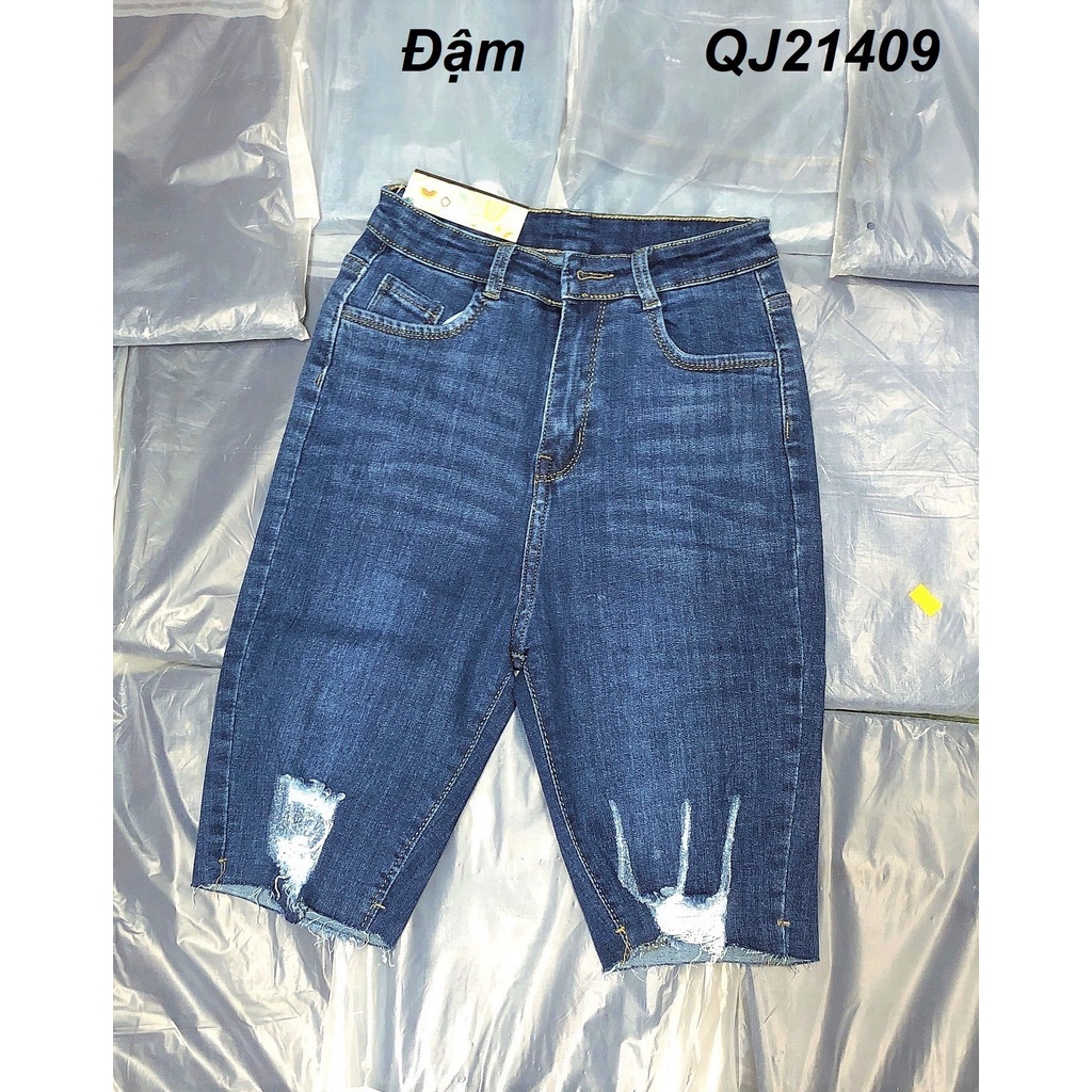 Quần Jeans Ngố Co Giãn Rách Gối QJ1635