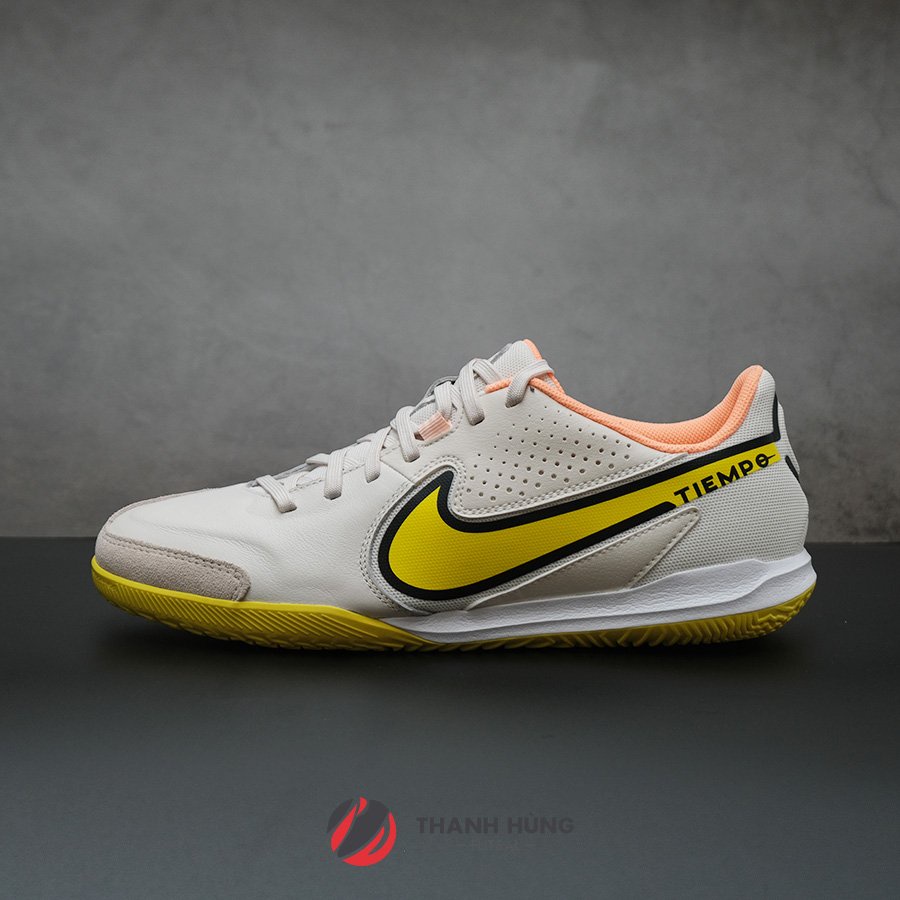 GIÀY ĐÁ BÓNG CHÍNH HÃNG NIKE TIEMPO LEGEND 9 ACADEMY IC - DA1190-002 - TRẮNG/VÀNG