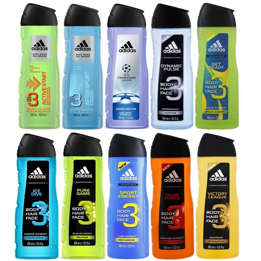 Sữa Tắm, Dầu Gội, Sữa Rửa Mặt 400ml Adidas Chính Hãng Với Nhiều Hương Thơm Và Phong Cách Khác Nhau Để Bạn Dễ Lựa Chọn.