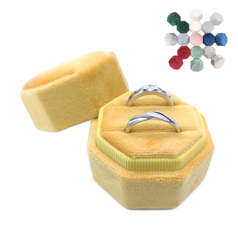 Hộp Đựng Nhẫn Cưới / Đính Hôn Bằng Nhung Nhiều Màu Sắc