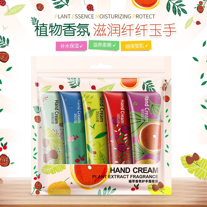 Túi 5 tuýp dưỡng da tay của Bioaqua mềm mịn G305 | BigBuy360 - bigbuy360.vn