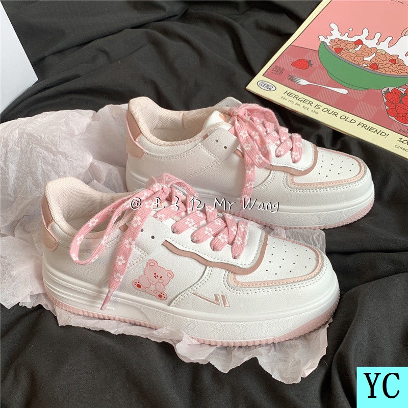 Giày Thể Thao Mùa Hè Năm 2021 Màu Xanh Dương/Trắng Cho Nữ Phong Cách Mới