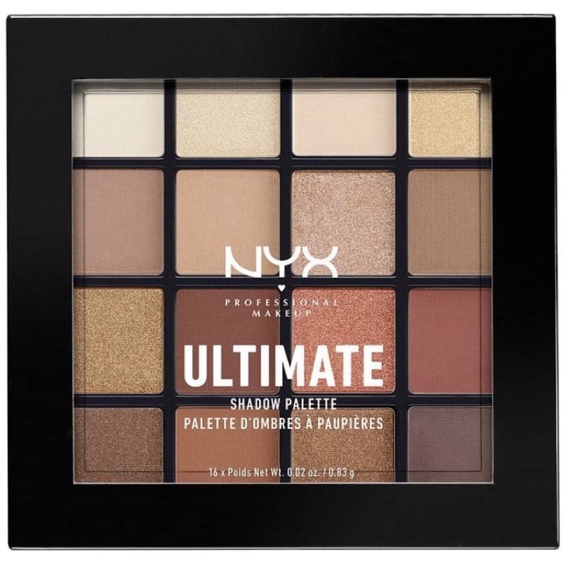 Phấn mắt NYX PROFESSIONAL MAKEUP Ultimate Shadow Palette, Eyeshadow Palette 16 màu USA