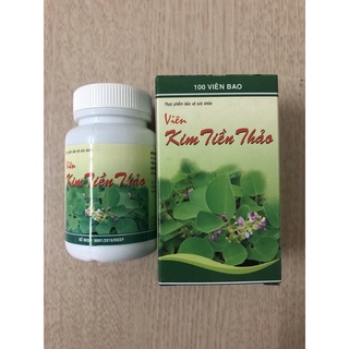 Viên Kim Tiền Thảo hộp 100 viên giúp lợi tiểu hỗ trợ giảm nguy cơ hình thành sỏi thân