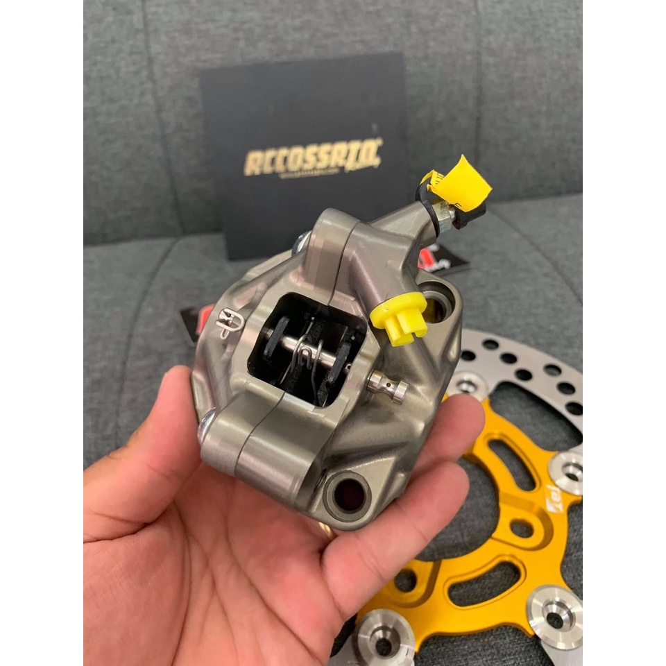 Khoé tách bố heo dầu 2 pít tông thắng dĩa xe máy, phe tách bố heo dầu 2 pít tông các thắng dĩa xe máy