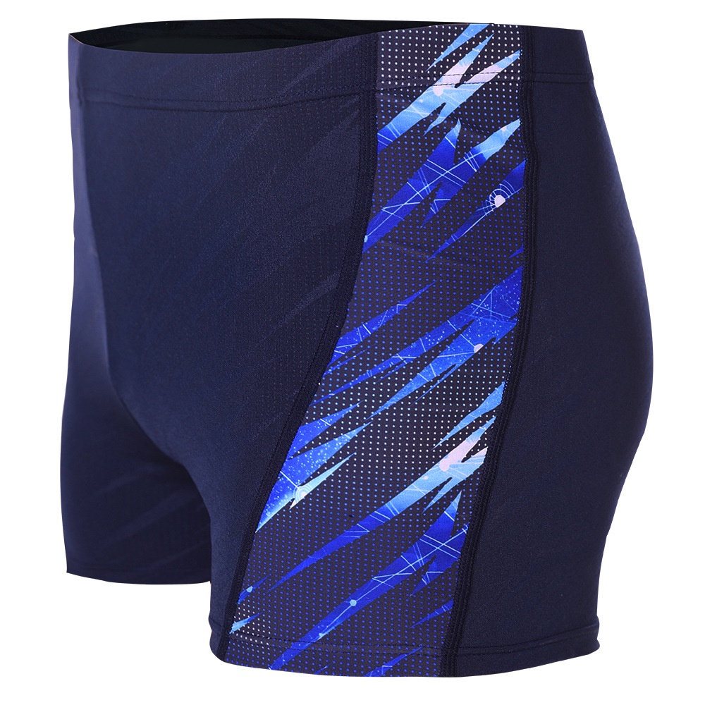 Quần bơi nam boxer 2 lớp chuyên nghiệp chống Clo, vải kháng nước, nhanh khô, thoáng khí, có dây buộc QBD5166