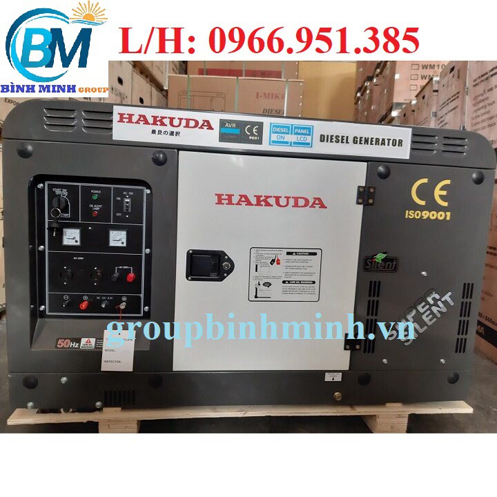 Máy Phát Điện Chạy Dầu 10Kw Hakuda HKD10000E