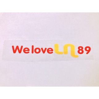COMBO 4 BỘ Logo sticker ủi áo theo yêu cầu WE LOVE LN 89
