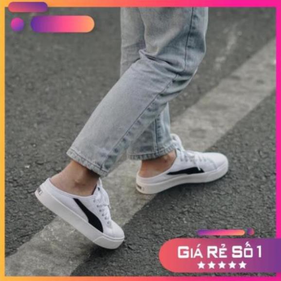 [Sale 3/3] 💫𝐅𝐫𝐞𝐞𝐬𝐡𝐢𝐩 𝐂𝐡𝐢́𝐧𝐡 𝐇𝐚̃𝐧𝐠 💫Giày Puma Đạp gót MULE HOT TREND 2020 ( Đen-Trắng) Sale 11 -op1 ' ' |