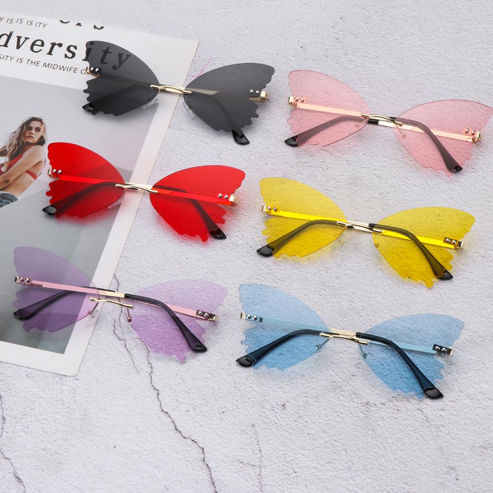 MOILYVN Kính Mát Hình Bướm Vintage Cho Nữ