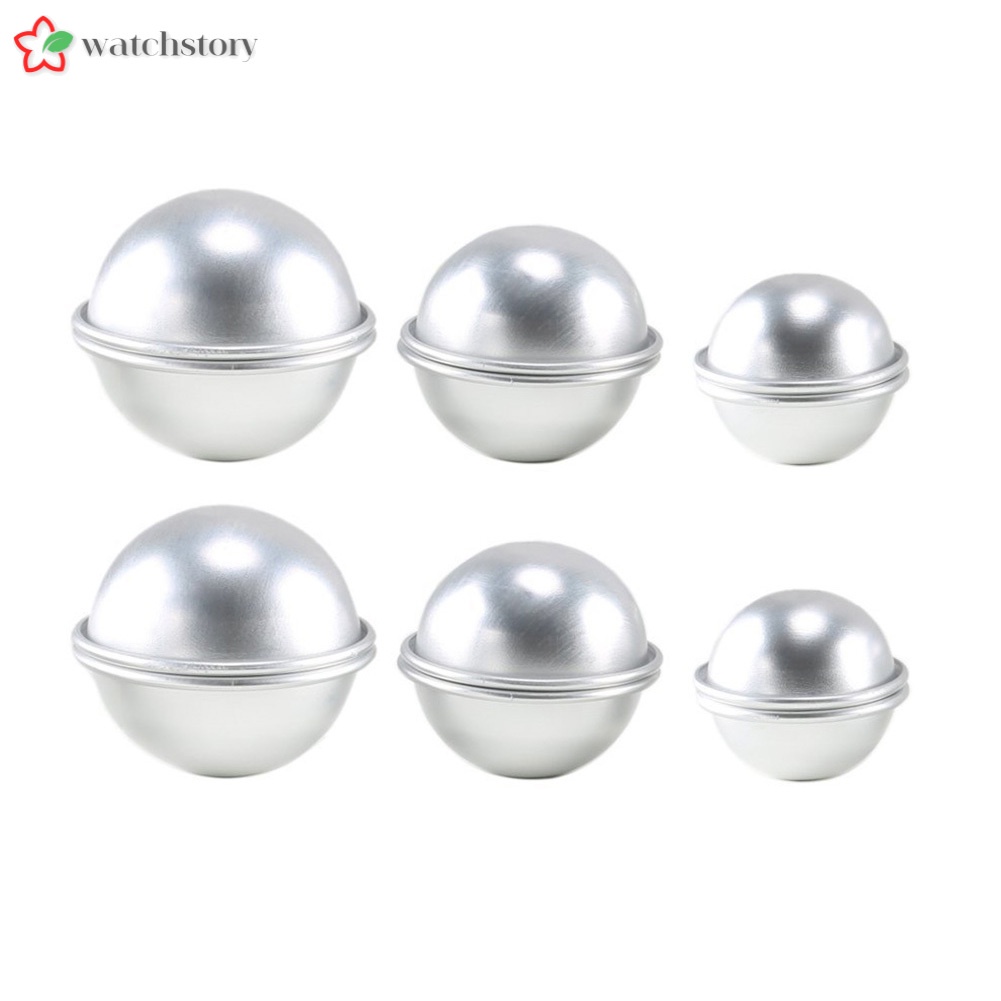 Set 6 khuôn làm bom tắm hình cầu DIY
