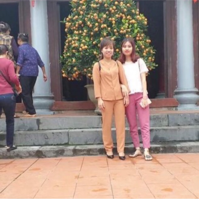 Bộ lam đi chùa vải đũi - áo bộ đi lễ