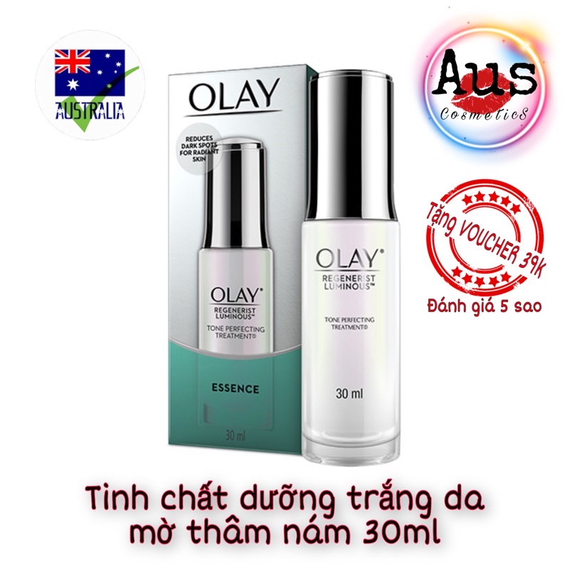 Chuẩn Úc, Tinh Chất Dưỡng Trắng Da Olay Regenerist Luminous Tone Perfecting Treatment Essence, 30ml