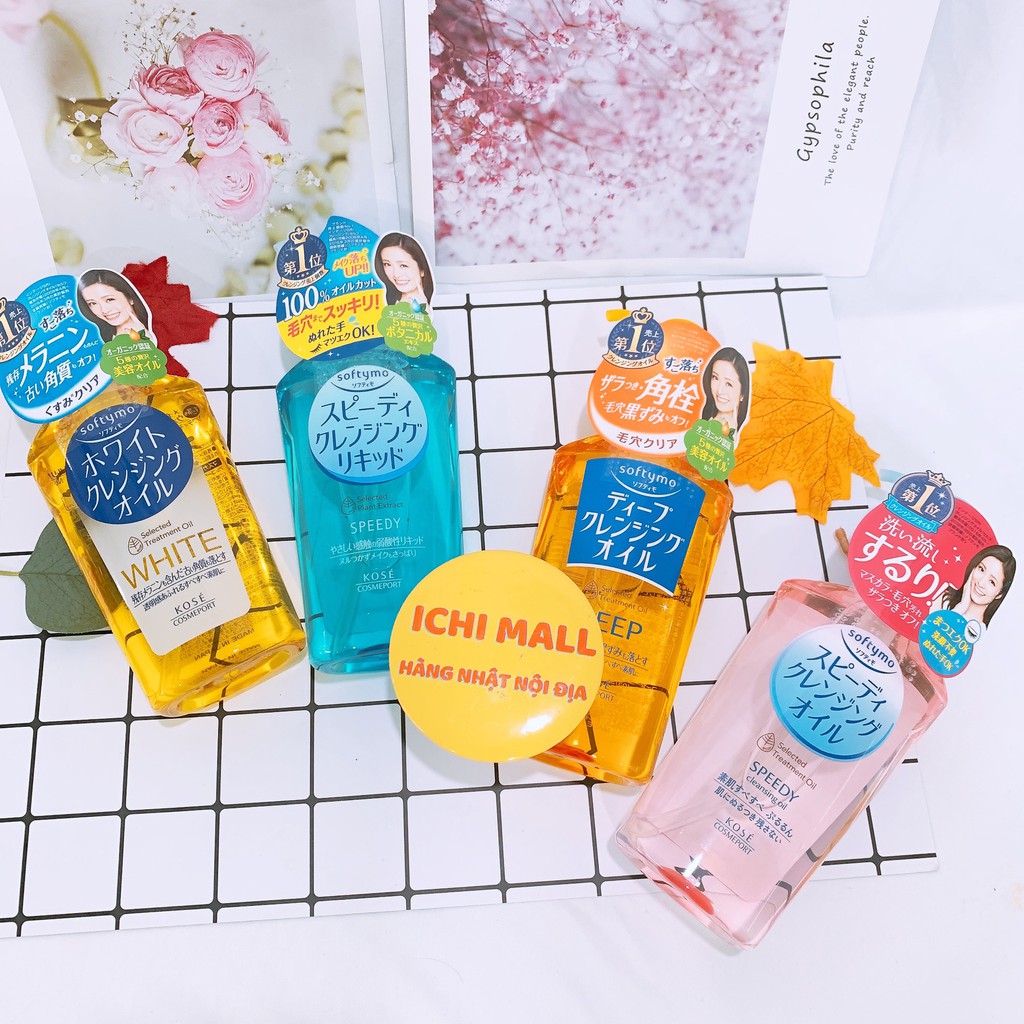 Dầu tẩy trang Kose Softymo Cleansing 230ml Nhật Bản