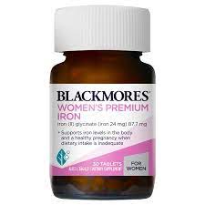 Date 07/2024 MẪU MỚI - Sắt Bầu Blackmores Úc - Sắt Blackmore Pregnancy Iron 30 Viên