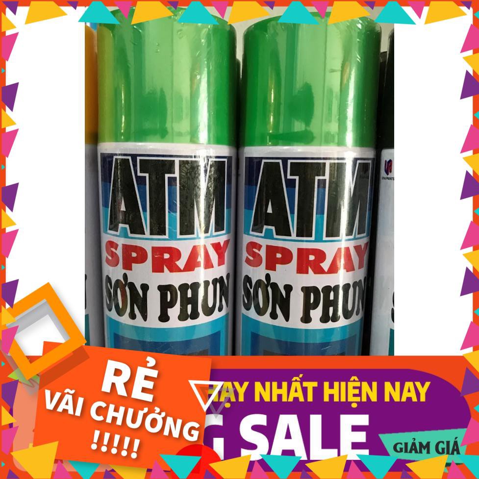 [BÁN CHẠY]  Sơn xịt ATM Spray Đủ Màu Giá sỉ (Mầu gì k có trong bảng các bạn nt hỏi mầu nhé)