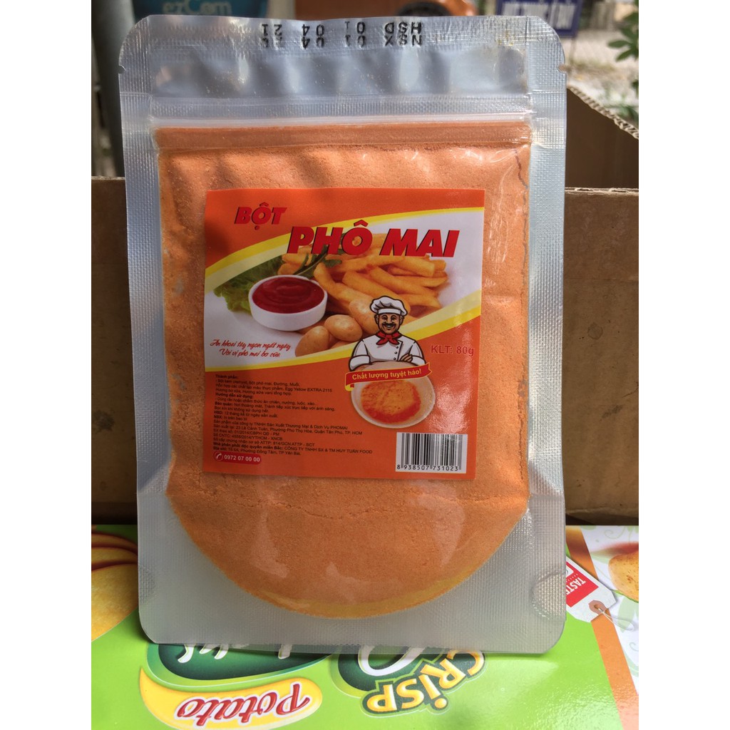 Bột Phô Mai Lắc Hảo Hạng Huy Tuấn Food 80g