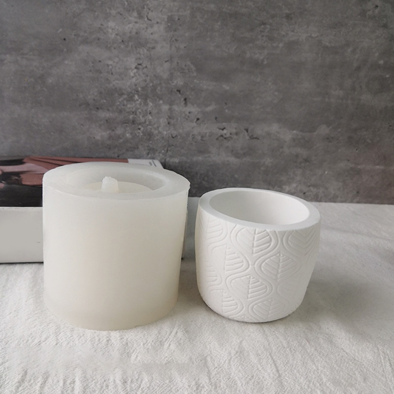 Khuôn Silicone Làm Chậu Hoa Hình Chiếc Lá / Trái Tim