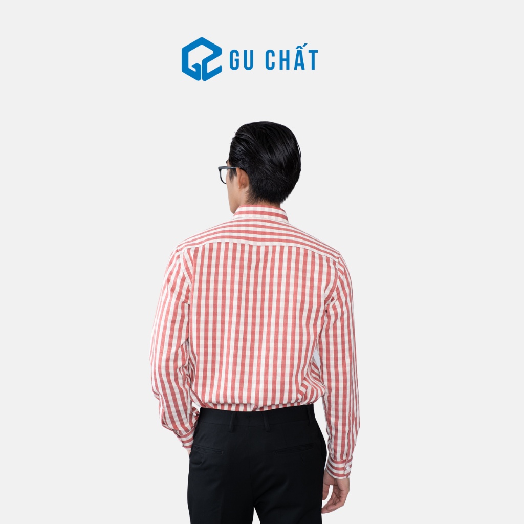 Áo Sơ Mi Nam Caro GU CHẤT Dài Tay, Chất Vải Cotton - GUSM07