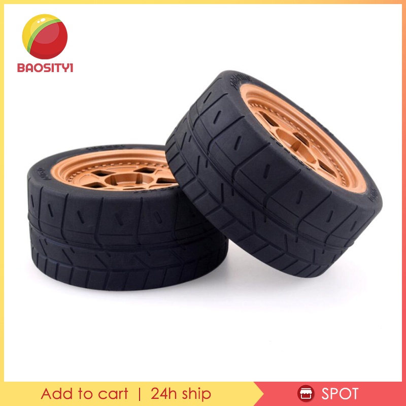 Bộ 2 Bánh Xe Cao Su Cho Xe Hơi Điều Khiển Từ Xa 1 / 7