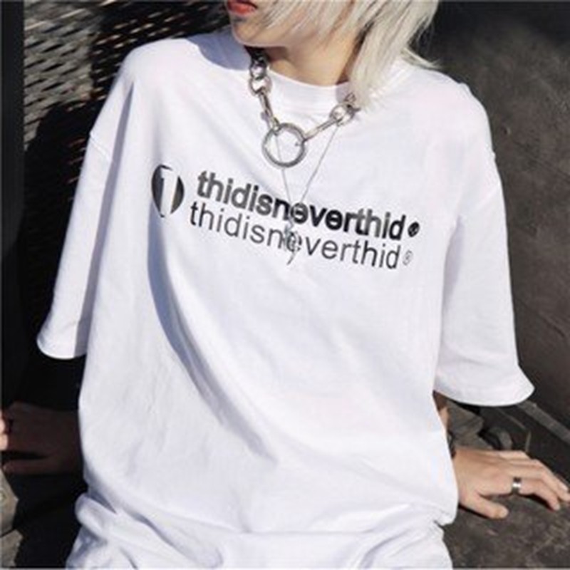 Áo thun nam nữ unisex tay lỡ THISISNEVERTHIRD basic tee phông form rộng oversize 2 màu trắng và đen cotton dáng xuông