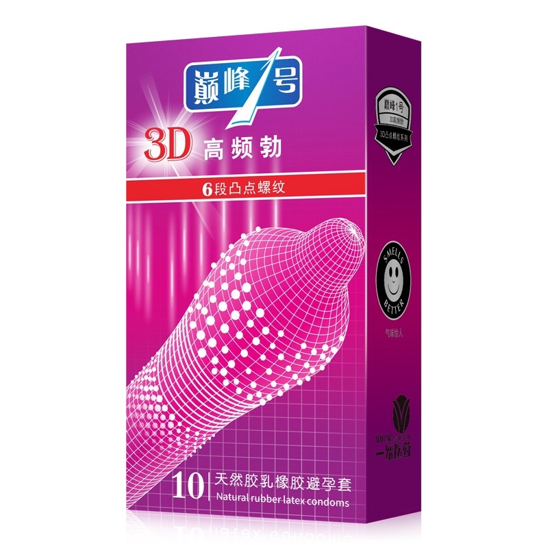 Bao Cao Su Gai 3D - Hộp 10 Cái